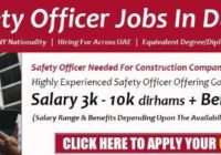 Safety Officer Jobs In Dubai In 2022