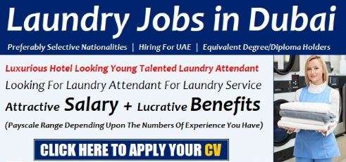 Laundry Jobs In Dubai Hotel 2023